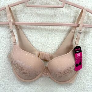 Maidenform Tan Underwire Bra with Lace Detail 34B